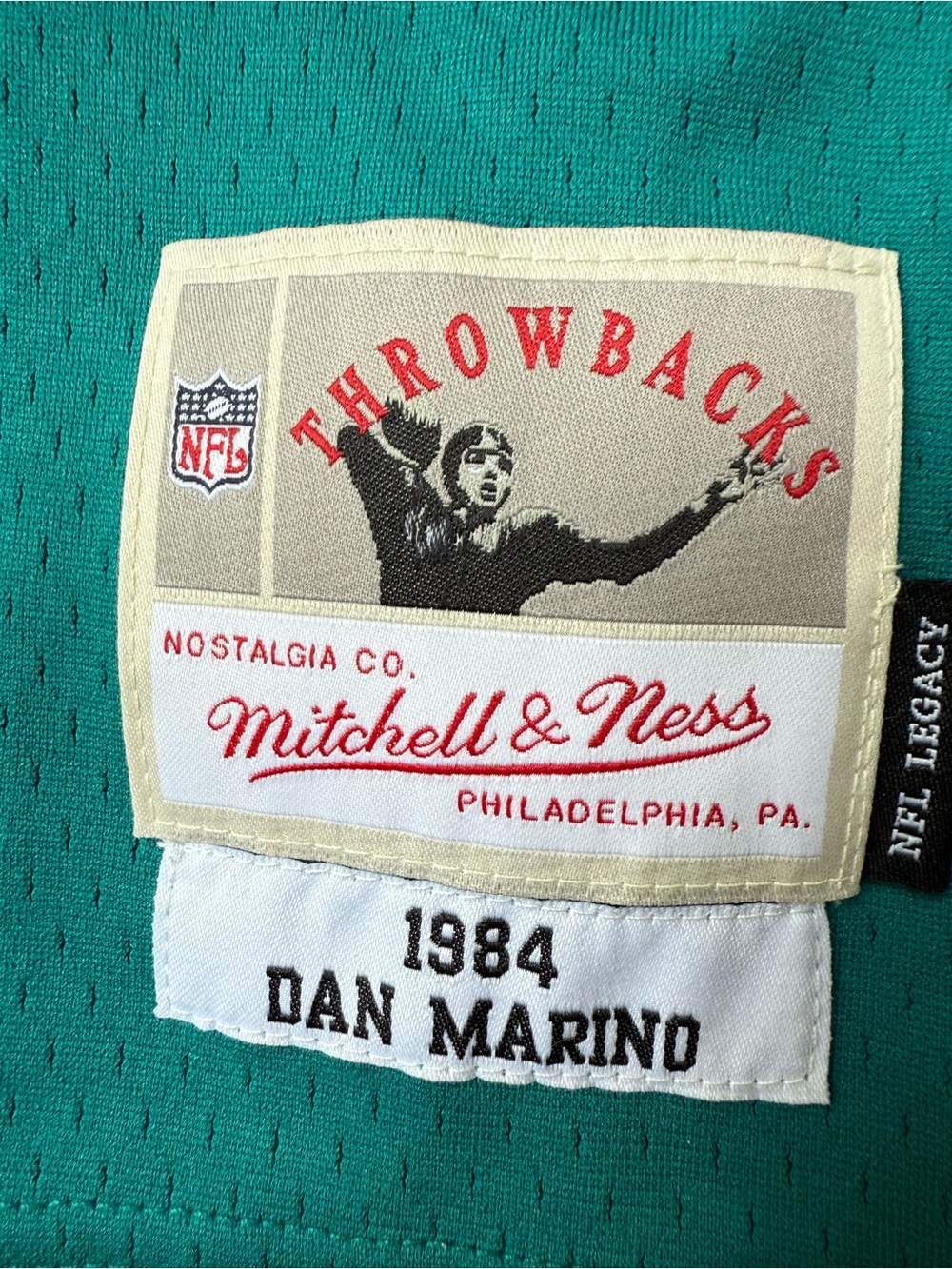 Mitchell & Ness Teal Short-Sleeve Team Jersey - Picture 4 of 4